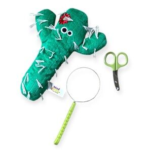Lot of 3 Cat Grooming Tools Safari Deshed Brush Nail Clip Cactus Toy Accessories